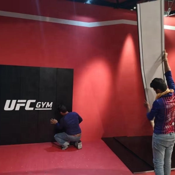Wolmats black wall pad BJJ gym